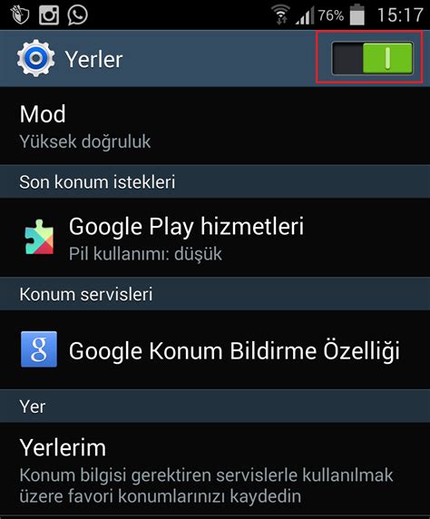 Android sistem yöneticisi
